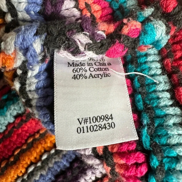 Coldwater CreekThreaded Zip-up Sweater Jacket Collarless Blazer size Medium - Picture 3 of 4